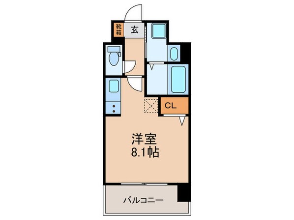 メイクス博多石城の物件間取画像